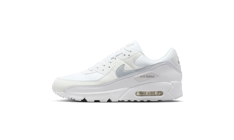 Nike Air Max 90 Premium White & Metallic Silver