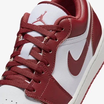 Jordan 1 Low White Dune Red Details