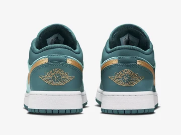 Jordan 1 Low GS Velvet Geode Teal von HInten