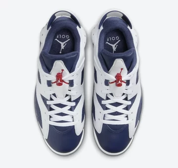 Jordan 6 Low Golf Olympic von Oben