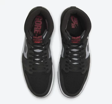 Jordan 1 High Gore-Tex Black Red von Oben