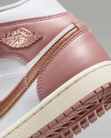 Jordan 1 Mid Red Stardust