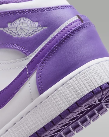 Jordan 1 Mid GS Venom Purple ferse