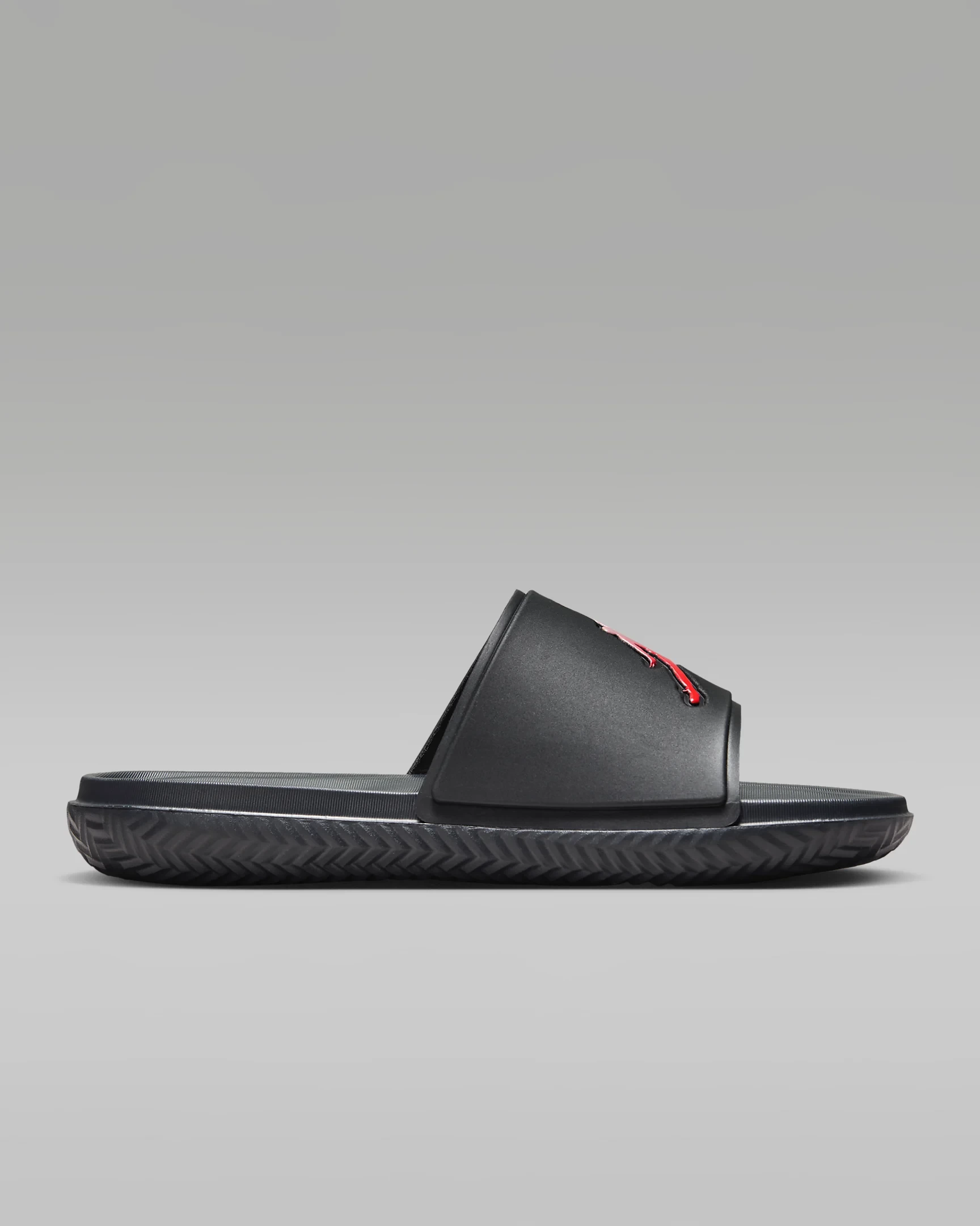 Black and red jordan sandals online