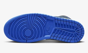 Jordan 1 Mid Black Royal Blue Sohle