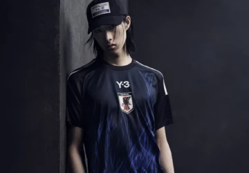 Y3 Japan Football Association Collection Trikot schwarz blau