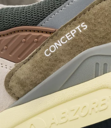 Concepts New Balance 998 Sea Salt Detail Logo