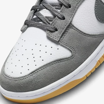 Dunk Low Smoke Grey Gum 3M Swoosh Detail Toebox