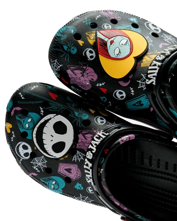 The Nightmare Before Christmas Jack and Sally x Crocs Classig Clog Zehen Details