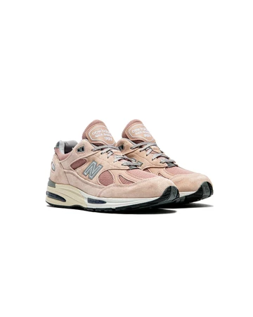 New Balance 991 Made in UK Sea Grass schräg