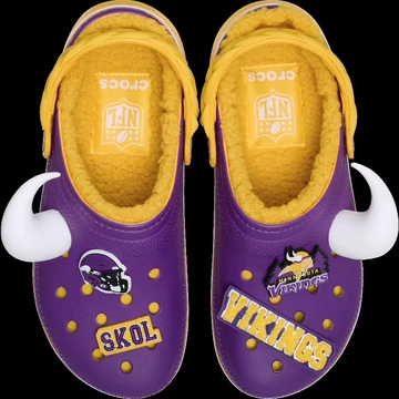 NFL x Crocs Classic Lined Clog Vikings Paar