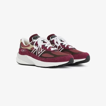 New Balance 990v6 Burgundy Tan Paar