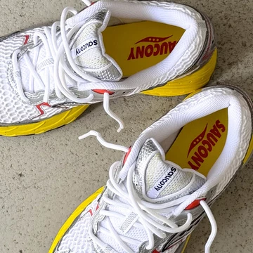 Saucony Pro Grid Ride 1 White Buttercup