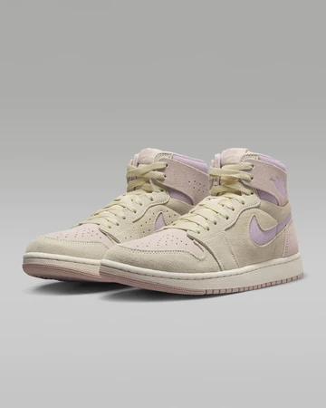 Der Jordan 1 Zoom CMFT 2 Muslin von schräg außen