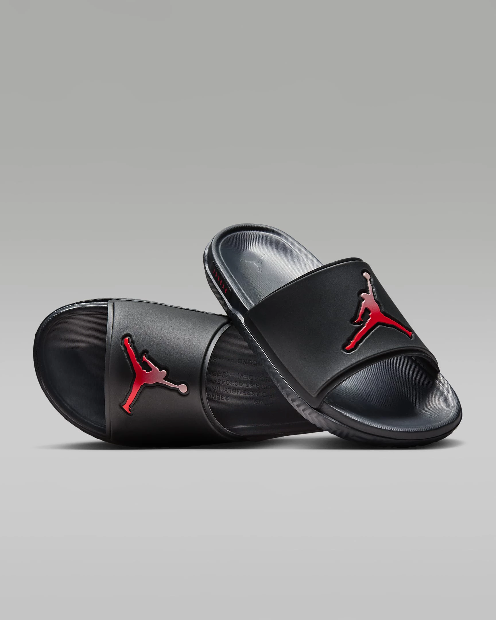 Black jordan flip flops online