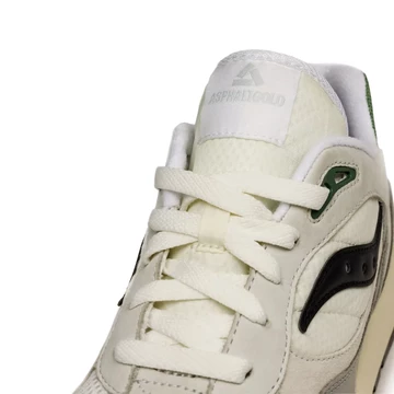 Asphaltgold Saucony Shadow 6000 Light Grey Detail Zunge