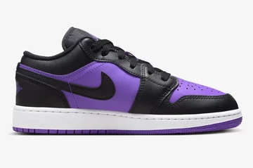 Jordan 1 Low GS Purple Venom Außenseite