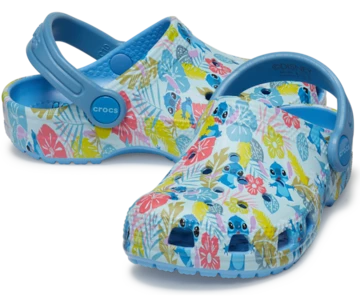 Lilo & Stitch Crocs Classic Clog Stitch Toddler von Vorne und von der Seite