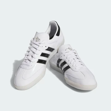 Jason Dill adidas Samba White Patent Paar