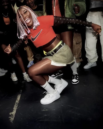 Air Force 1 Just Do It Jewel Swoosh White On Feet Detail