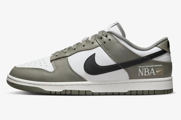 Dunk Low NBA Paris Neutral Olive von Rechts nach Links