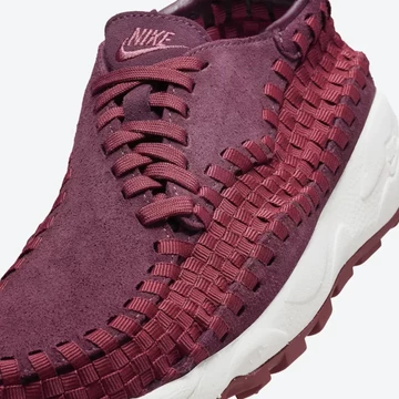 Nike Air Footscape Woven Night Maroon Detail Zunge