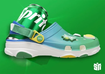 Sprite Crocs All Terrain Clog Green Blue - innen