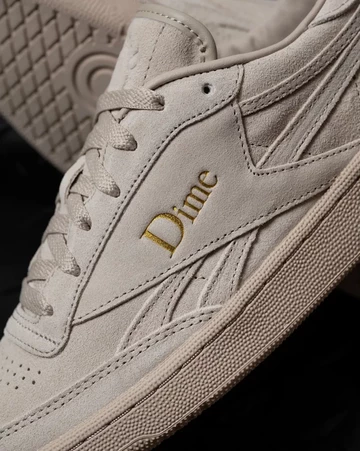 Dime Reebok Club C Revenge Light Sand Detail Logo