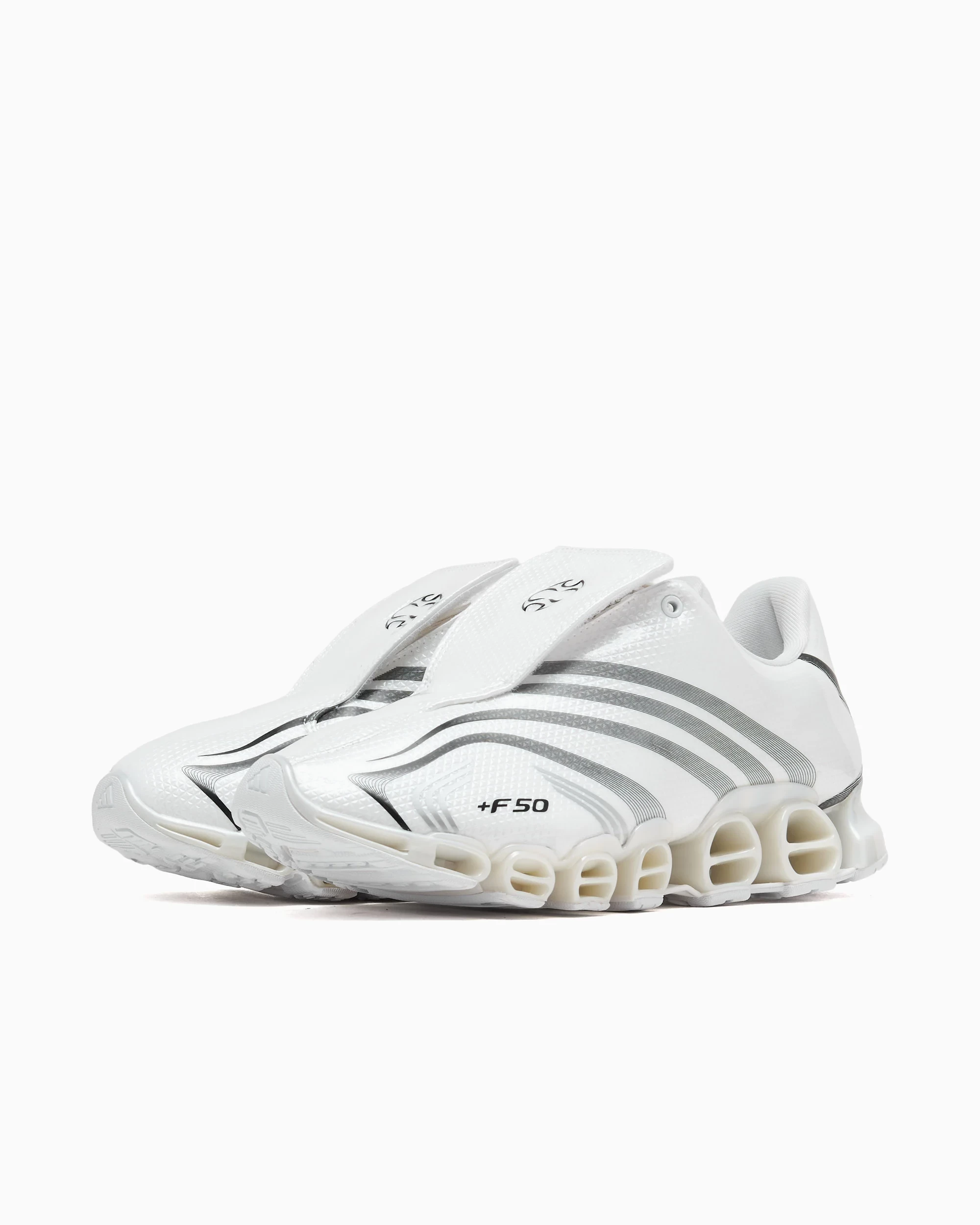 adidas gazelle silver green womens Slam Jam F50 Tunit Mega Consortium Sneakers Core Black / Silver Metallic