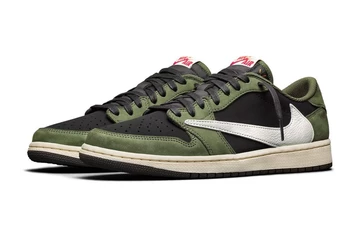 Travis Scott Jordan 1 Low Black Olive