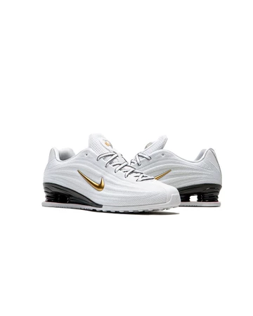 Nike Shox Z White Metallic Gold schräg