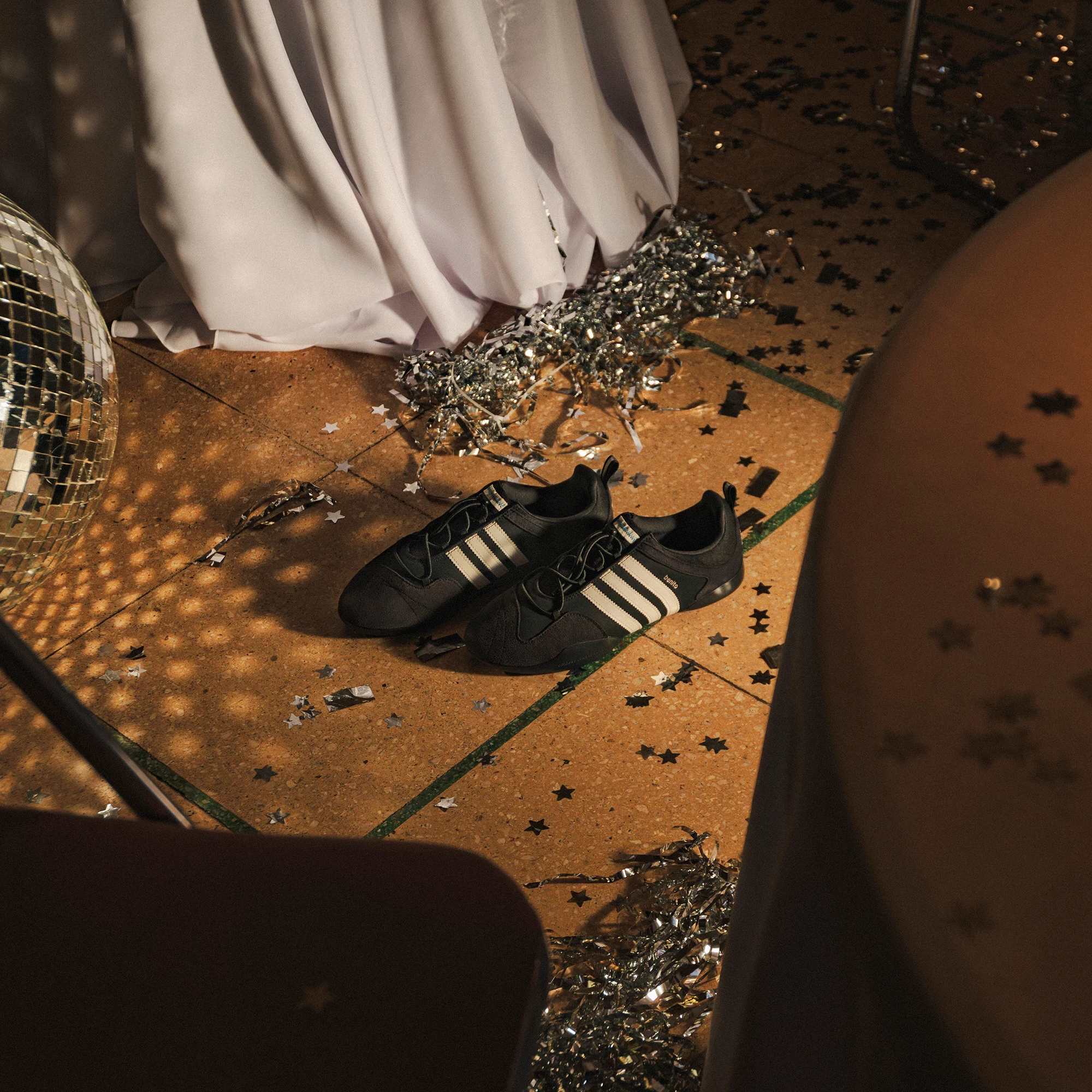 adidas x Bad Bunny ☆ Ballerina ‘Black’ Bad Bunny adidas Ballerina JQ9229 Release Info | Hypebeast