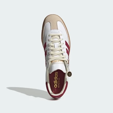 Sporty & Rich adidas Samba White Burgundy von Oben