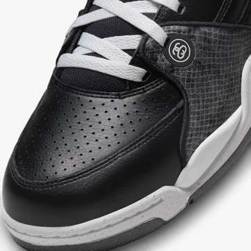 Stussy Nike Air Flight 89 Black Detail Zunge