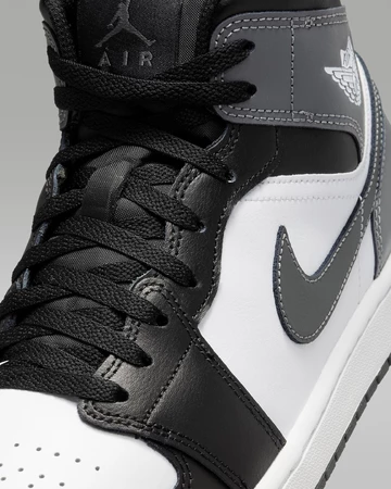 Jordan 1 Mid Iron Grey Upper Details