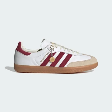 Sporty & Rich adidas Samba White Burgundy Außeseite