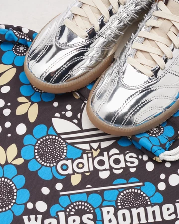 Wales Bonner x adidas Samba MN Croc Metallic Silver Mood