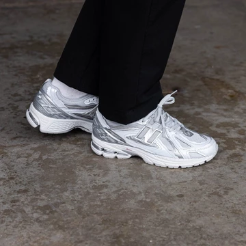 New Balance 1906R Silver - On Feet (2)
