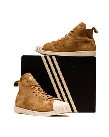 Wales Bonner x adidas Superstar Hi Pack schräg