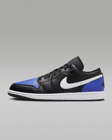 Jordan 1 Low Black Royal Toe
