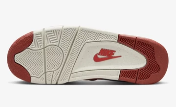 Stussy Nike Air Flight 89 White Habanero Red Sohle