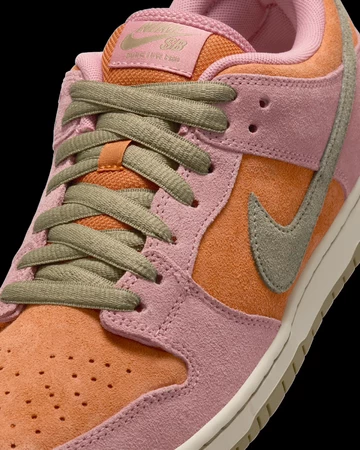 Nike SB Dunk Low Pro Red Stardust Upper Details