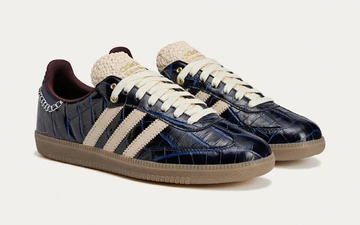 Wales Bonner x adidas Samba Navy Croc Paar