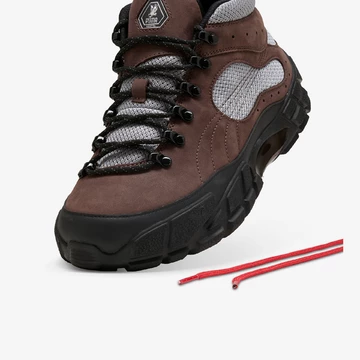 Skepta x Puma Skope Boot Brown Silver Upper Details