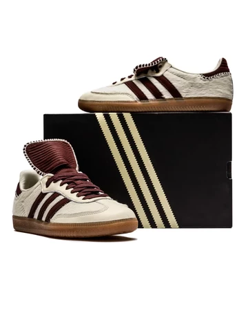 Wales Bonner adidas Samba White Tonal Pony mit Special Box