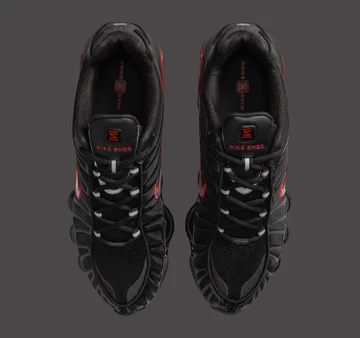 Nike Shox TL Black University Red von oben