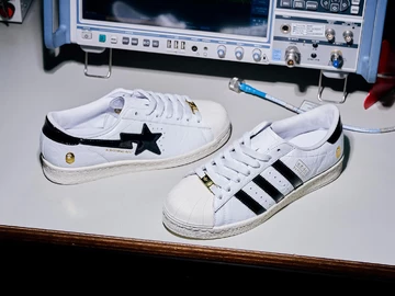 BAPE x adidas Superstar Vintage SSTR White Mood 2