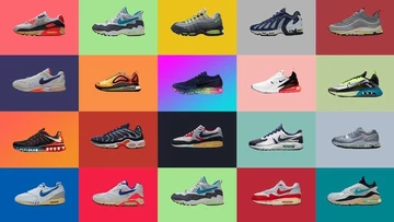 Viele Air Max Modelle auf einem Bild