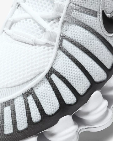 Nike Shox TL Metallic Platinum Upper Details