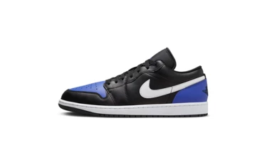 Jordan 1 Low Black Royal Toe